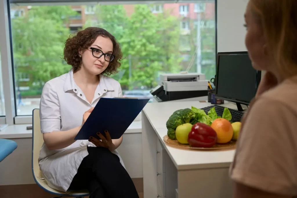 woman nutritionist advises a client in a fitness c 2025 03 07 01 46 21 utc | Detox California